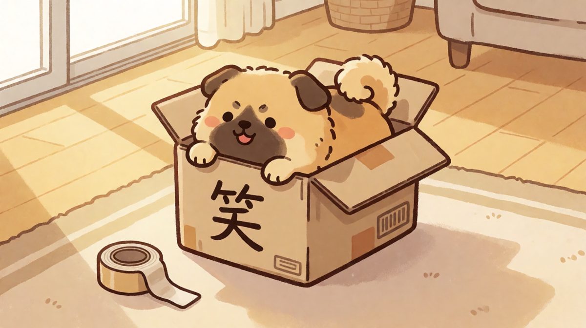 柴犬：本汪是世界上最合身的快递，谁让它的头太大。