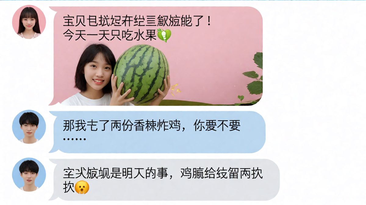 说好的减肥，原来只是从今天开始