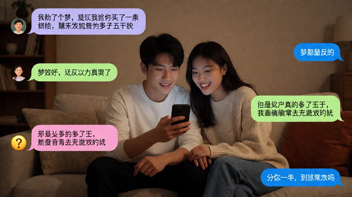 梦中送礼物是假的，偷偷充游戏才是真的