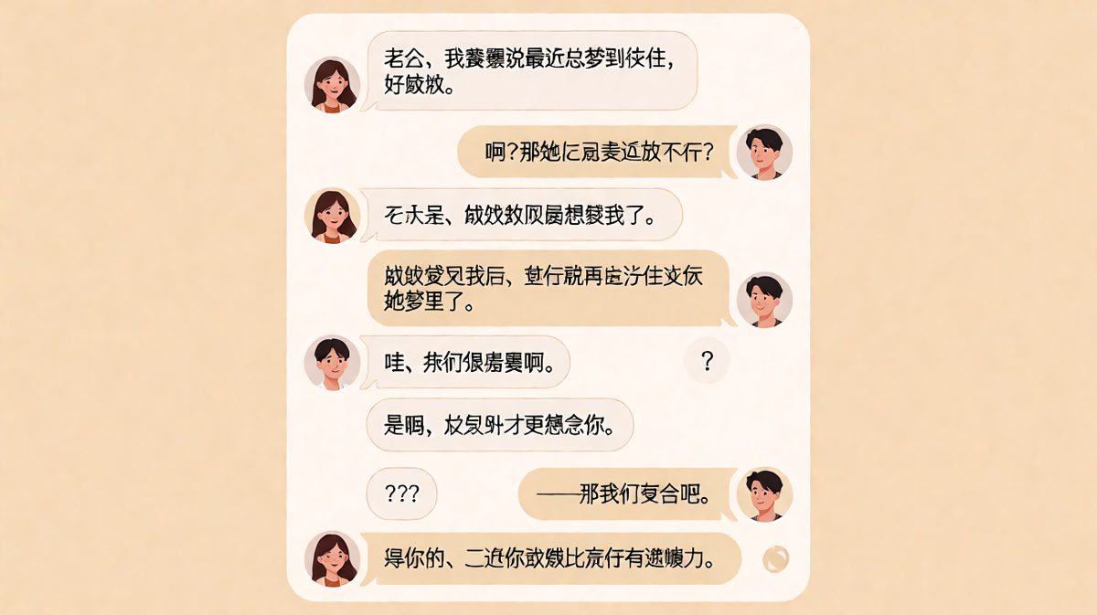 闺蜜梦见前任后不再想了，原来是因为梦见了我——男生听完的反应令人喷饭。