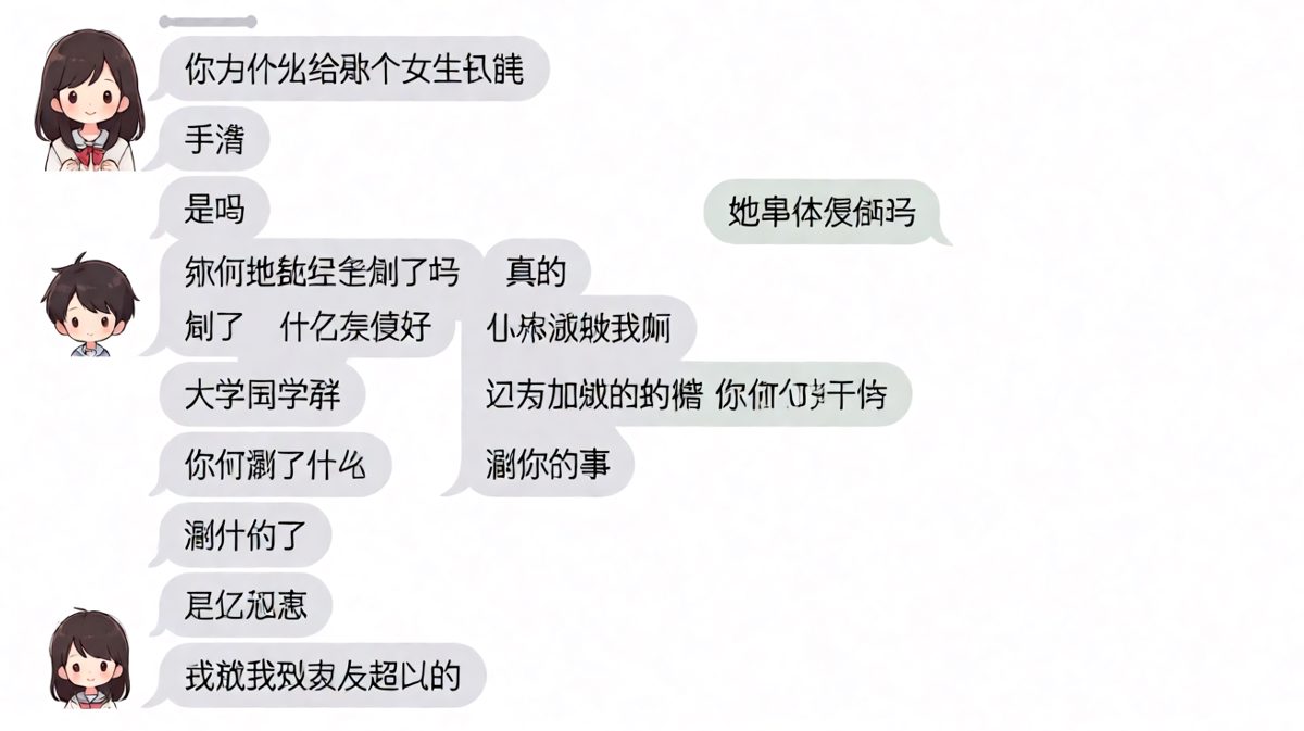 手滑的代价——男生用'说实话'把自己送进了深渊。