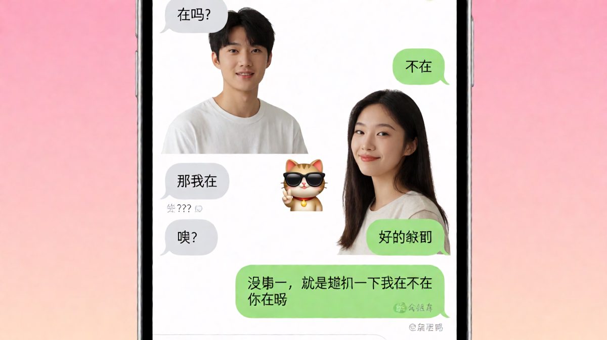 女生用'在吗'测试男生的经典套路，最后男生一脸懵逼