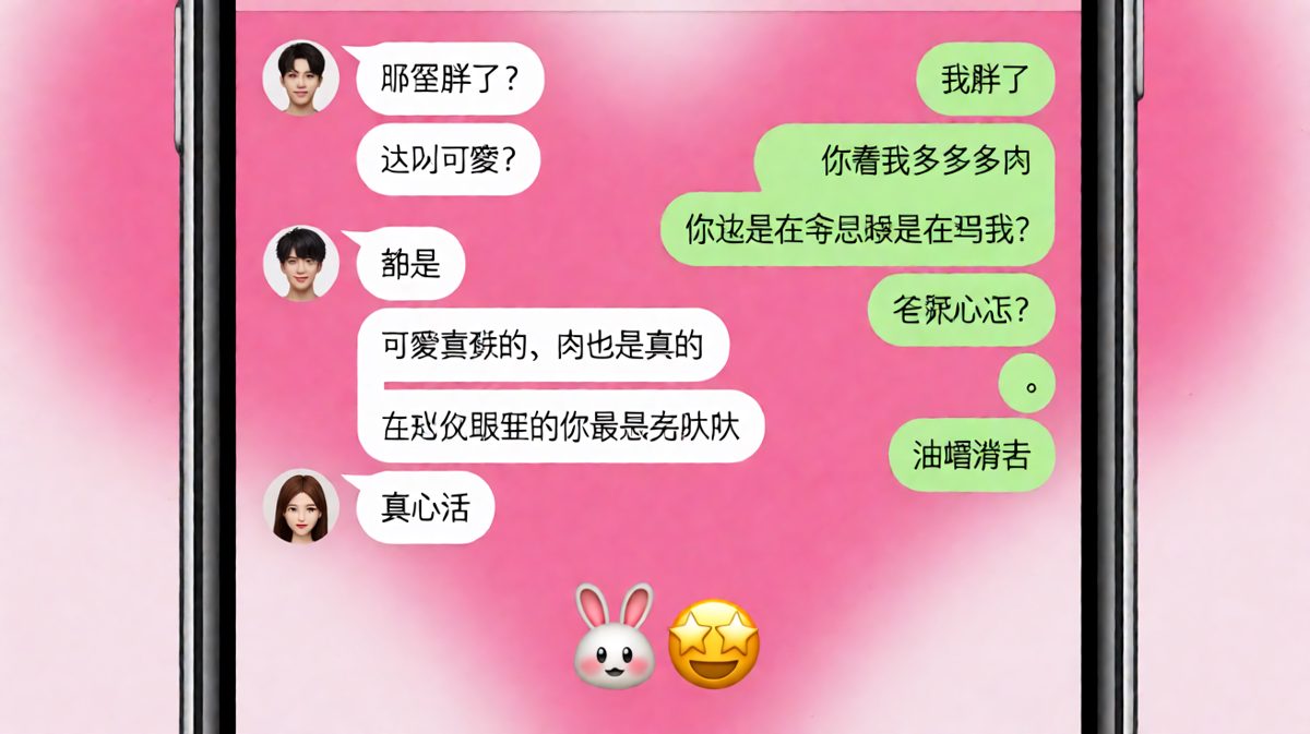 男生用'都是'神回复化解女生'我胖了'的经典送命题