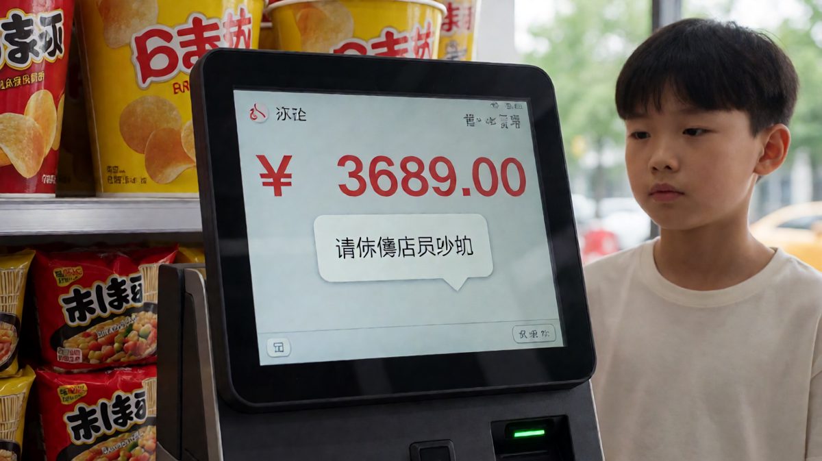 结账界面显示总金额：3689元，小铭彻底懵了。