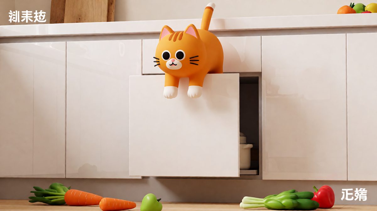 橘猫：说好的瞬移呢？怎么变成自由落体了！