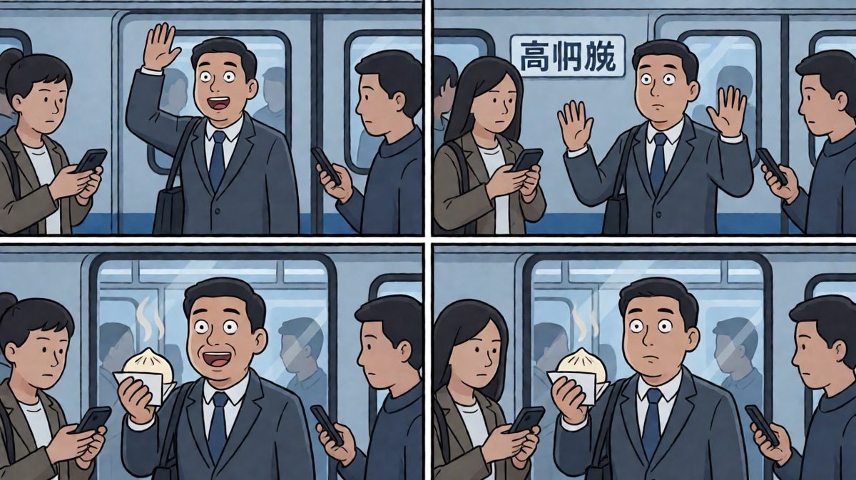 早高峰的'拥抱'