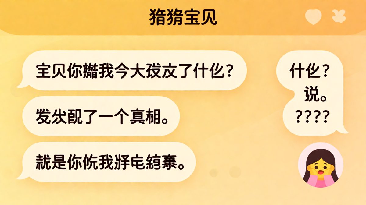 男生认真求证「你说我胖是真的」，结果自己补刀。