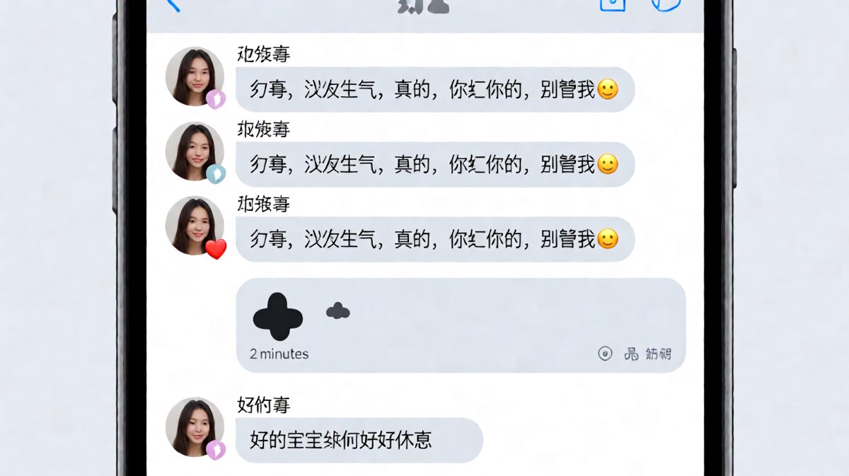 她说没生气时就是暴风雨来临前