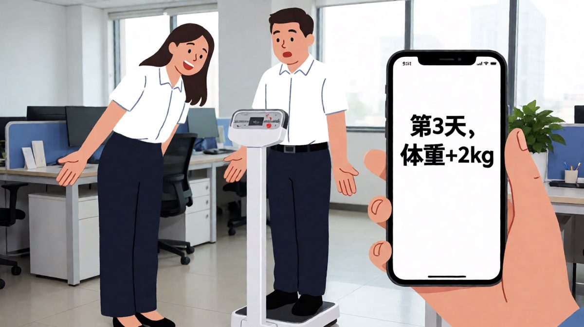 周三早上，秤上的数字给了致命一击