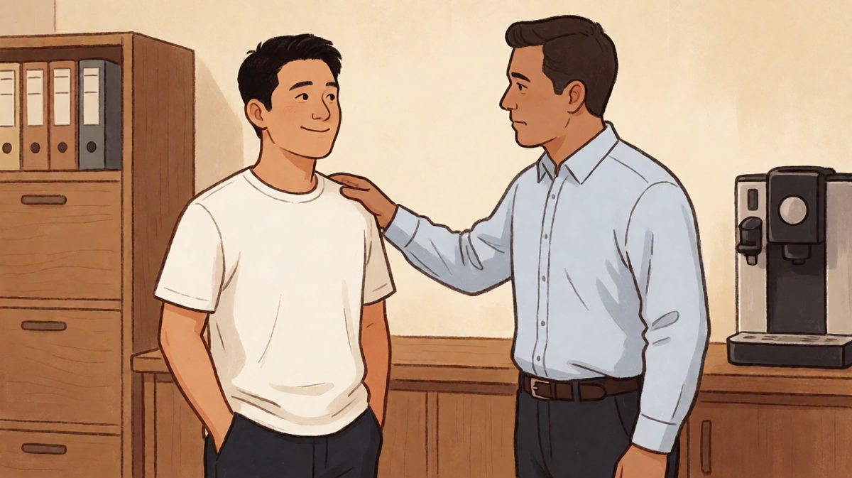 老板说：「好好干，明年我给你升职加薪。」员工回：「好的，那我明年见。」