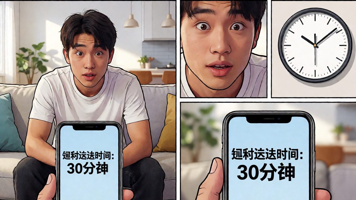 等待外卖的每一秒都是煎熬