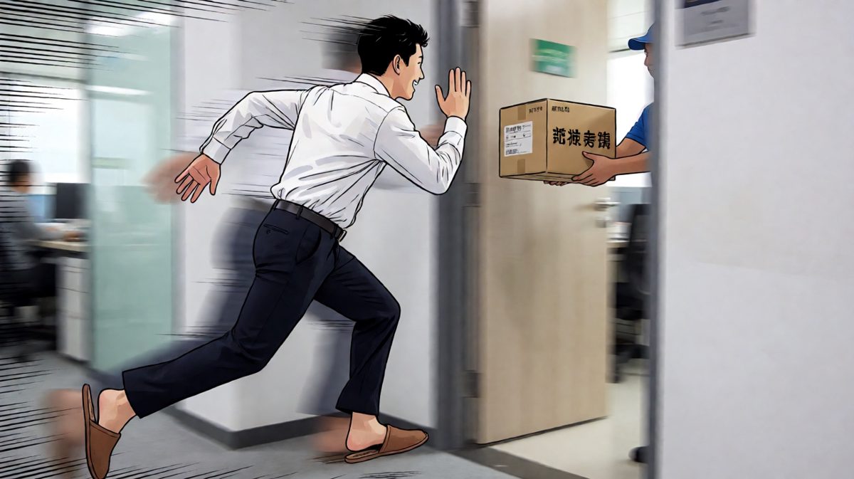 快递来了！我以光速迎接你！
