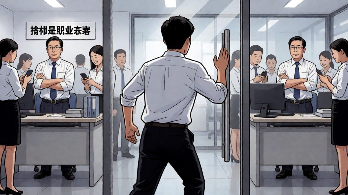 老板：你比闹钟还准时，只是方向反了。