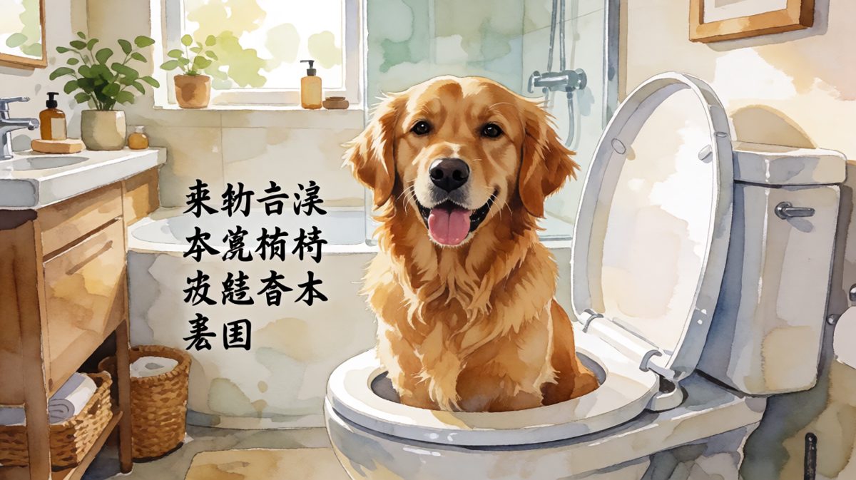 金毛的马桶饮水计划，与水的幸福约会
