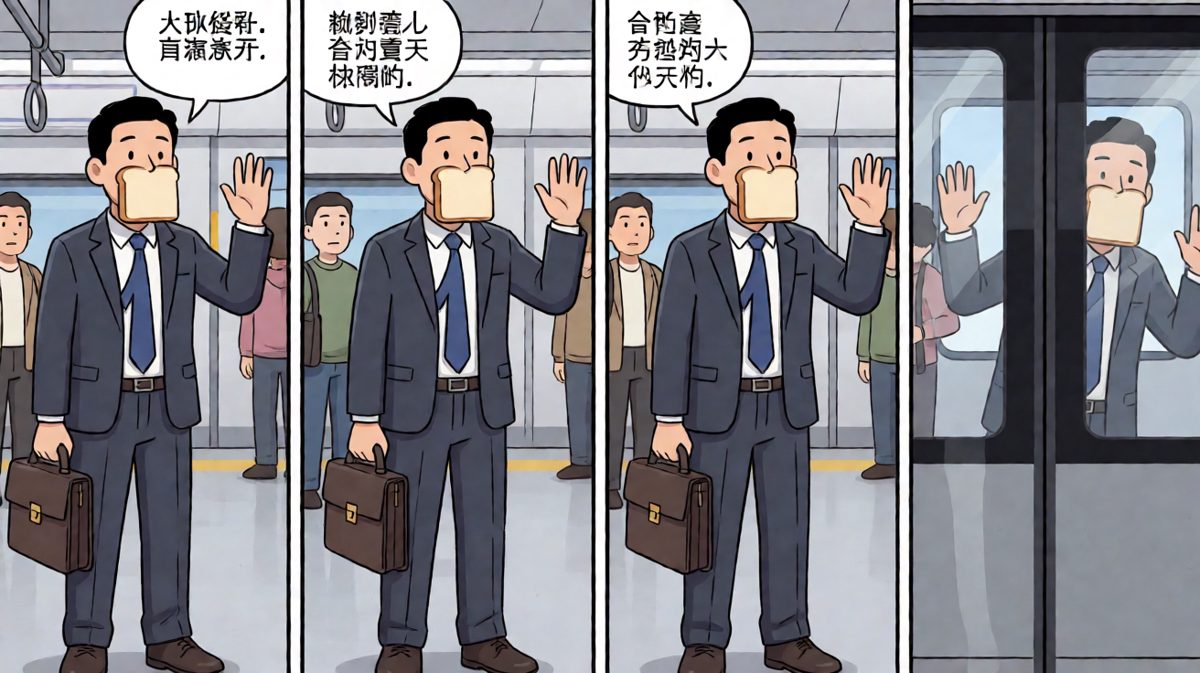 冲到地铁站，眼睁睁看着车门关上了