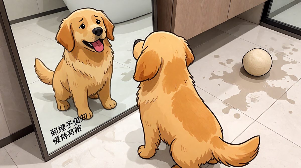 汪：你是谁？为什么要学我摇尾巴？