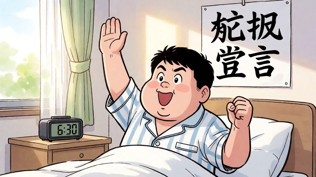 早起立flag：今天开始减肥！