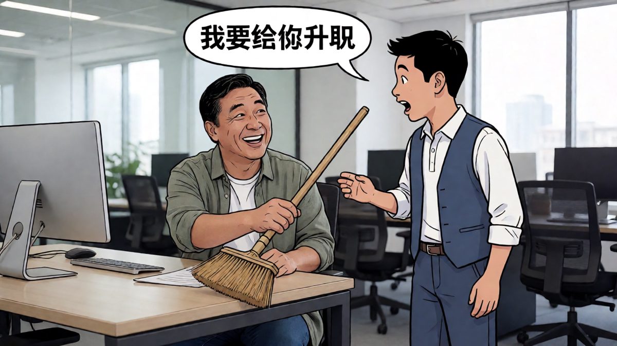 老板：我给你升职——从前台调到保洁部主管