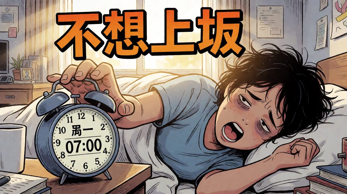 周一早上的灵魂状态：身体醒了，魂还没来。