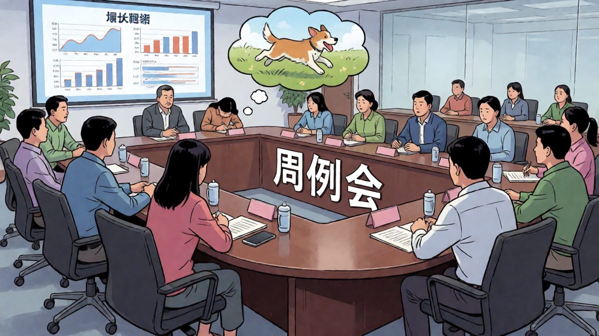 人在会场，心在草原，灵魂已出窍。