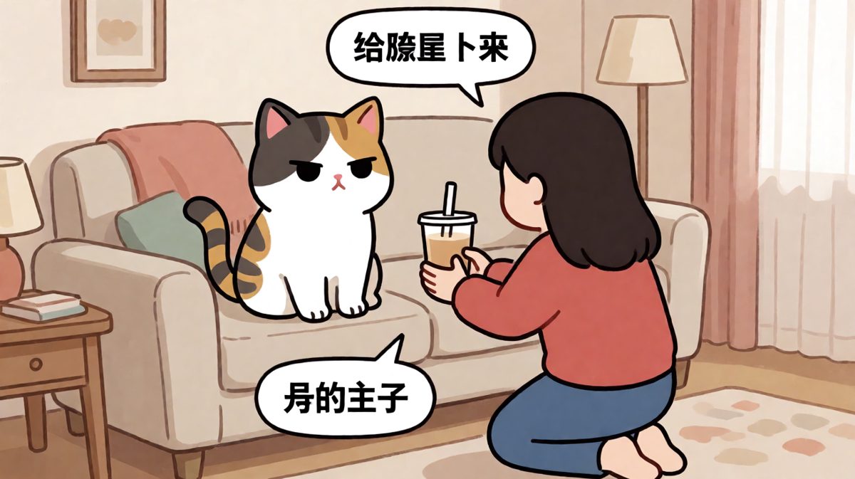 猫主子与卑微铲屎官的地位差距