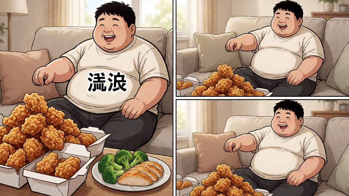 结局：健康饮食，卒于第一口炸鸡