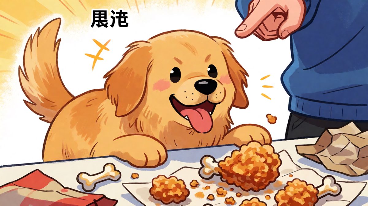 不是我吃的，是炸鸡自己跳进我嘴里的！
