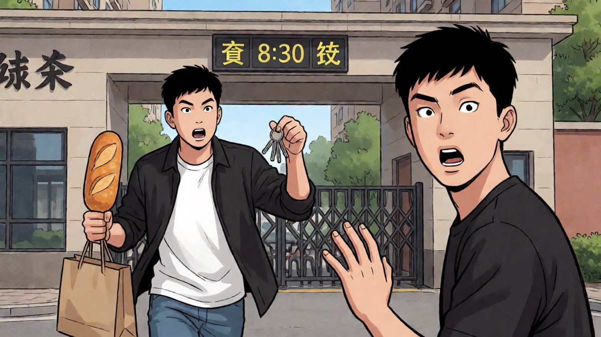 冲到公司楼下——电梯坏了？！