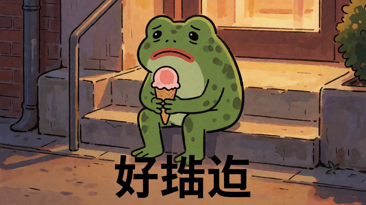悲伤蛙Pepe，emo到极致反而有点可爱