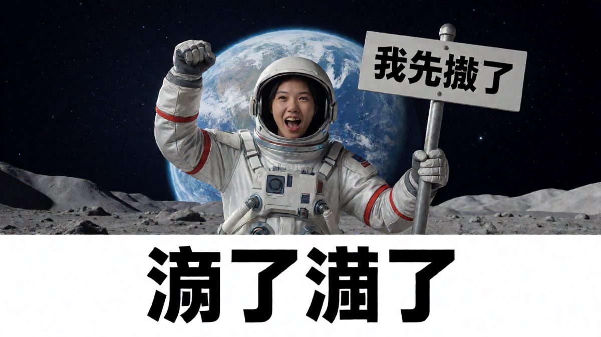太空逃兵梗，遇到困难就溜的快速表达