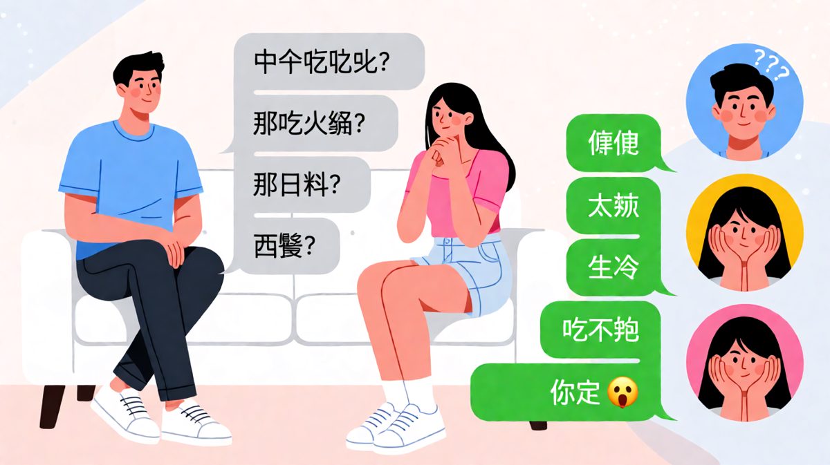 '随便'是情侣聊天中最难翻译的词汇，比高等数学还让人头秃。