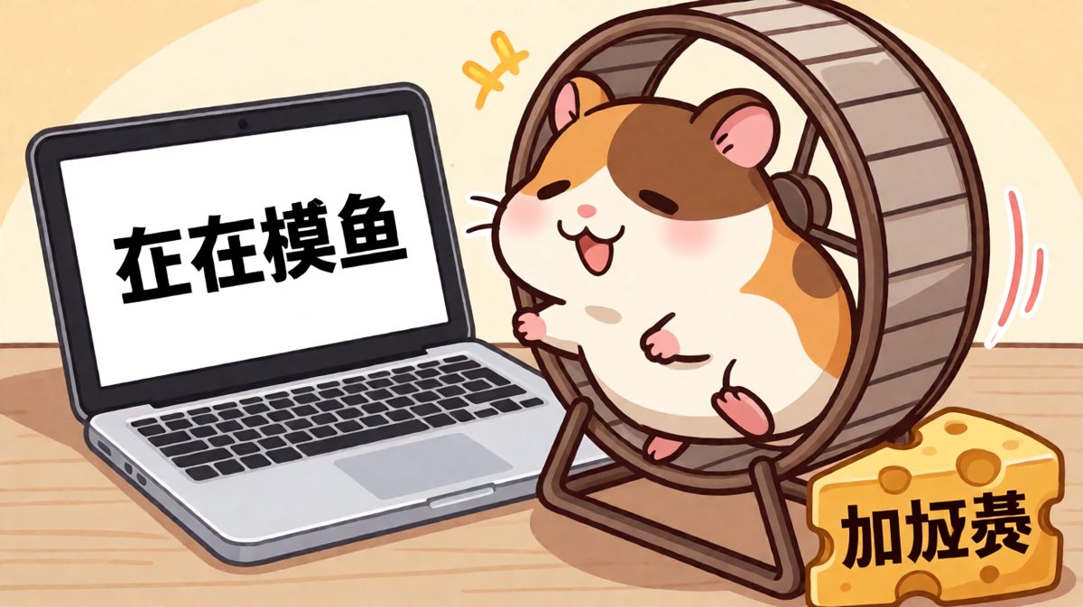 仓鼠的摸鱼日常配文