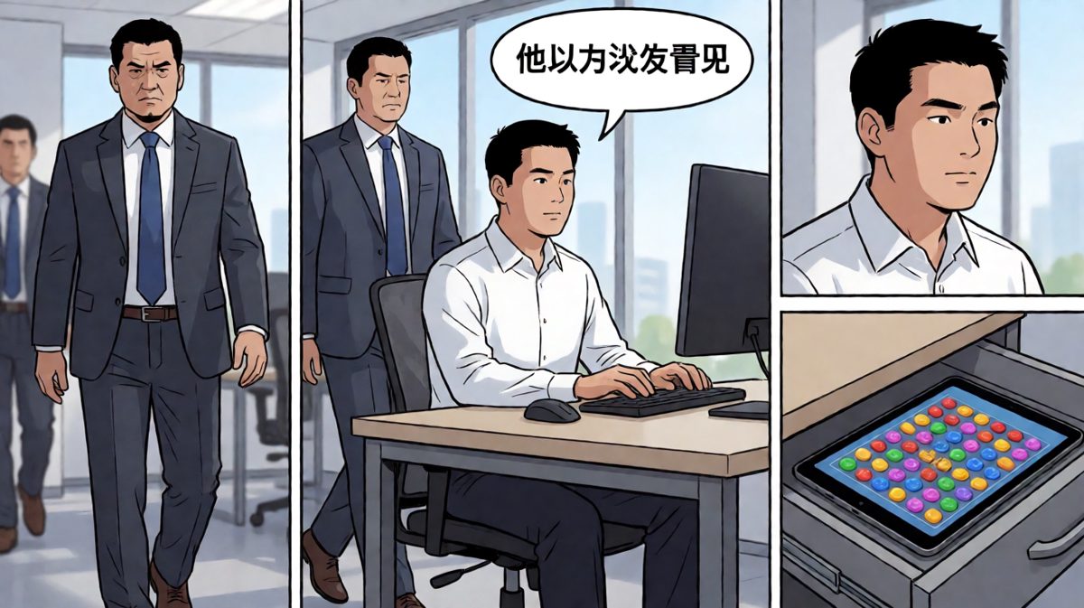 摸鱼的最高境界：让老板以为你很忙。