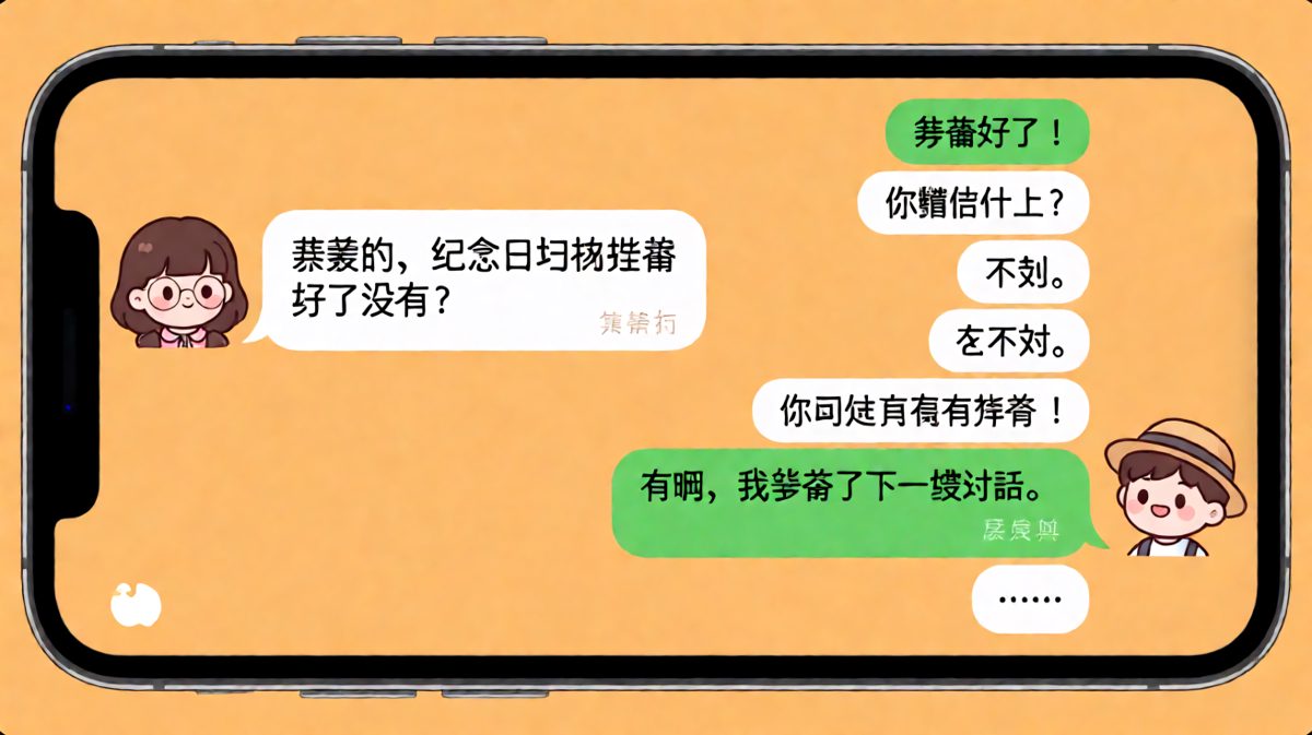 纪念日礼物——男生准备了"下一段对话"当礼物