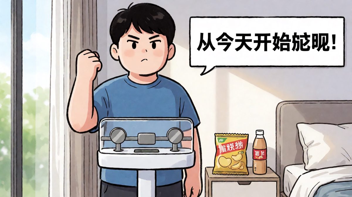 清晨立志减肥，雄心壮志满满