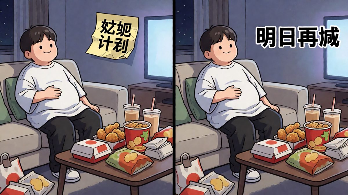 Flag已倒，吃饱喝足，明天再减吧