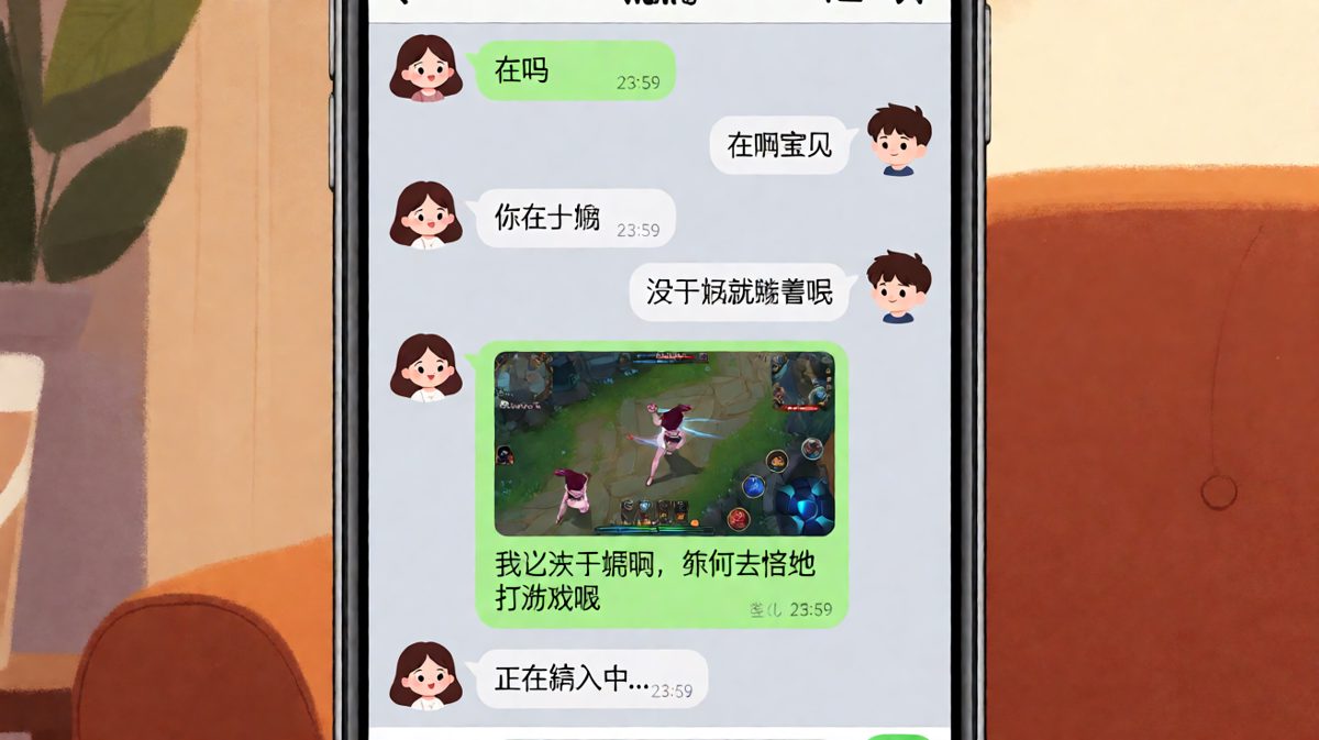 深夜查岗：我打游戏叫放松，你打游戏叫不在乎我