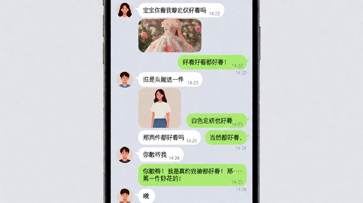 穿搭选择题：两件都好看=敷衍，选一件=不爱这件