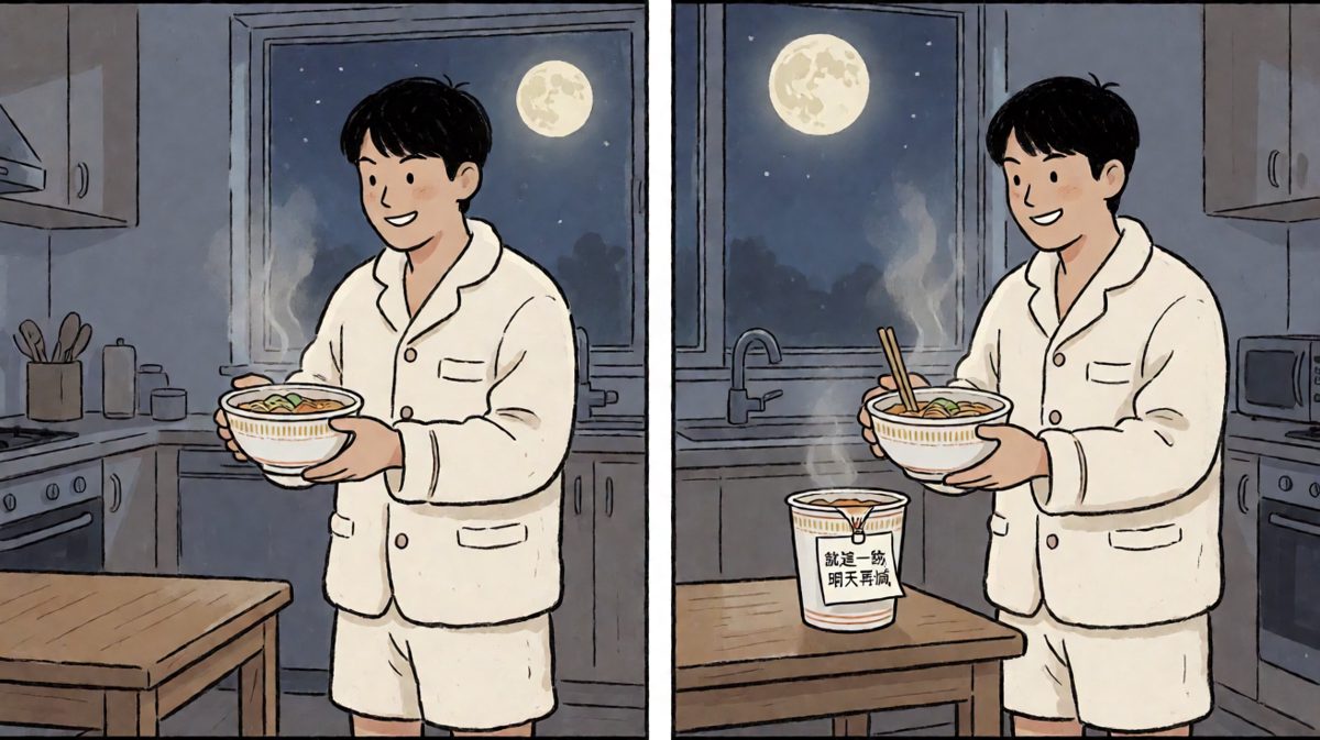 减肥是明天的事，泡面是今晚的事！