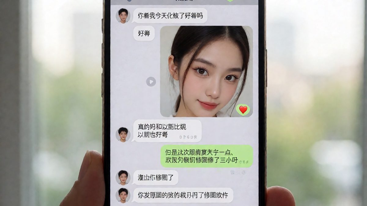 夸老婆好看居然要附带承认偷修了三小时图，男生用真诚换来了更大的危机。