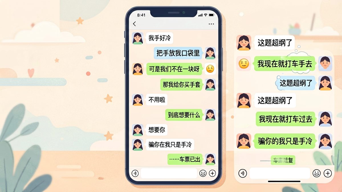 女生随口一句撒娇，男生认真到直接买票出发。