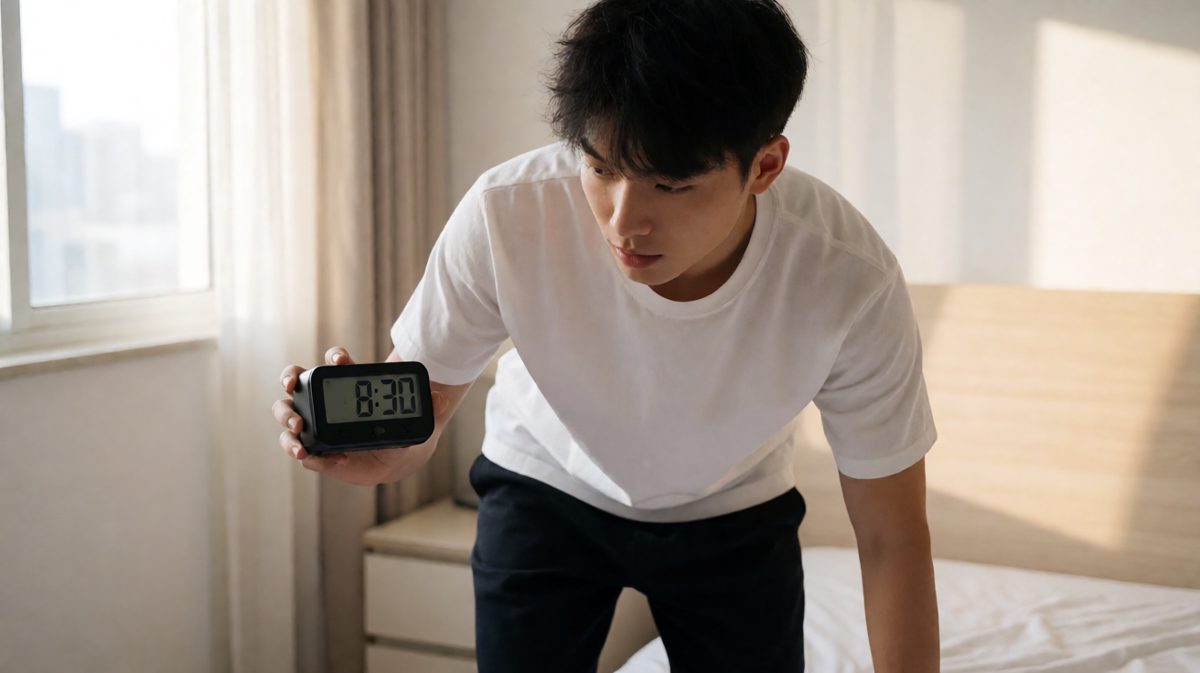 闹钟没响……等等，几点了？！