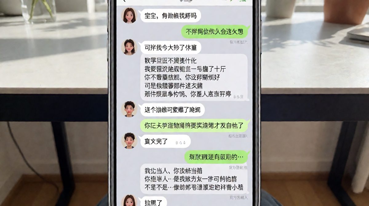 送命题「我胖吗」的终极翻车现场，男生已拉黑