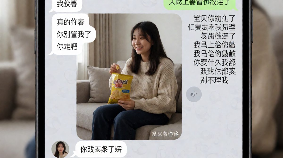 女生说没事其实只是在追剧，男生却脑补了一场大戏
