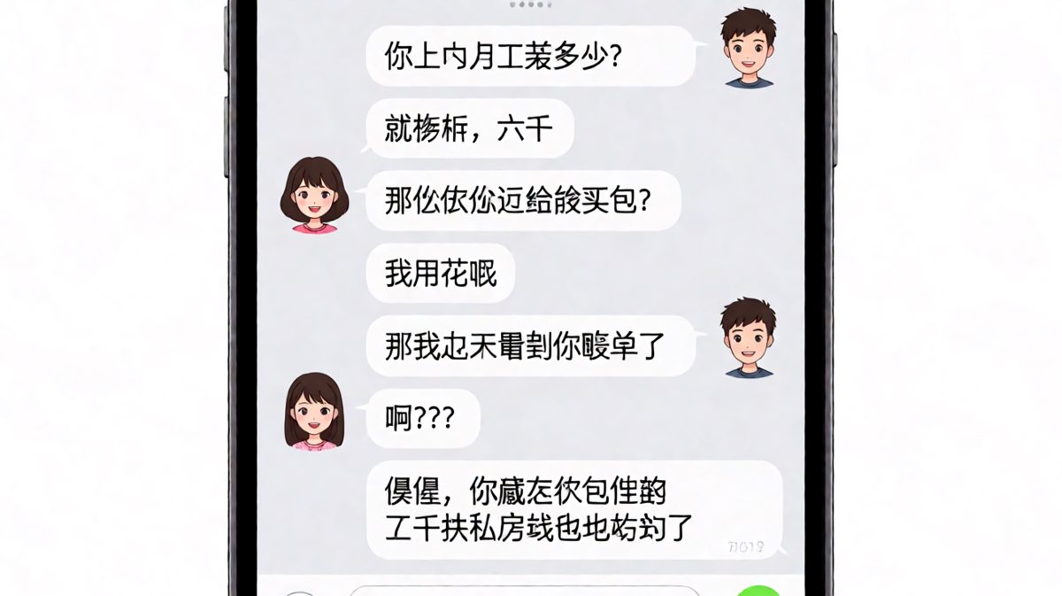 男朋友以为藏好了私房钱，结果老婆全知道