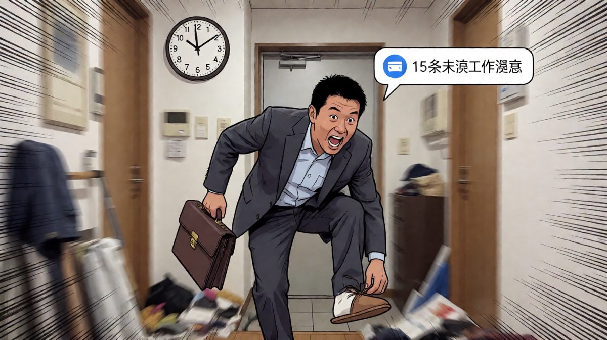 工人：迟到了！！！