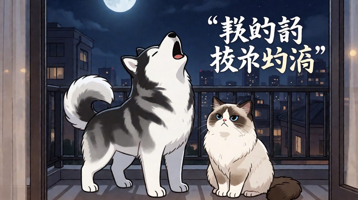 猫咪：隔壁那货又在开演唱会了