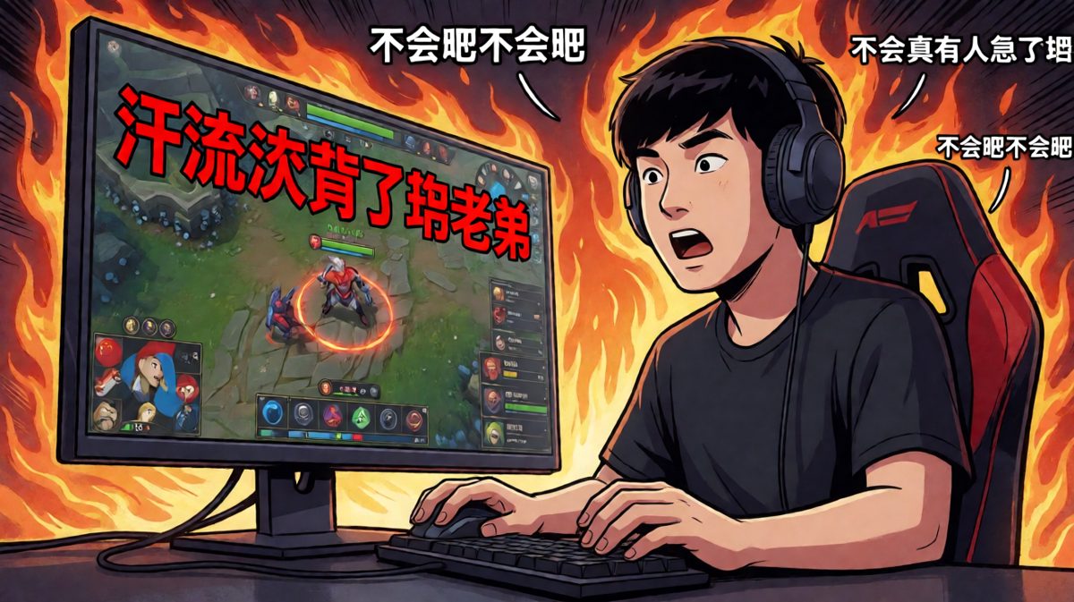 残血还在浪，下一秒就下饭，网友已经笑倒在键盘上了。