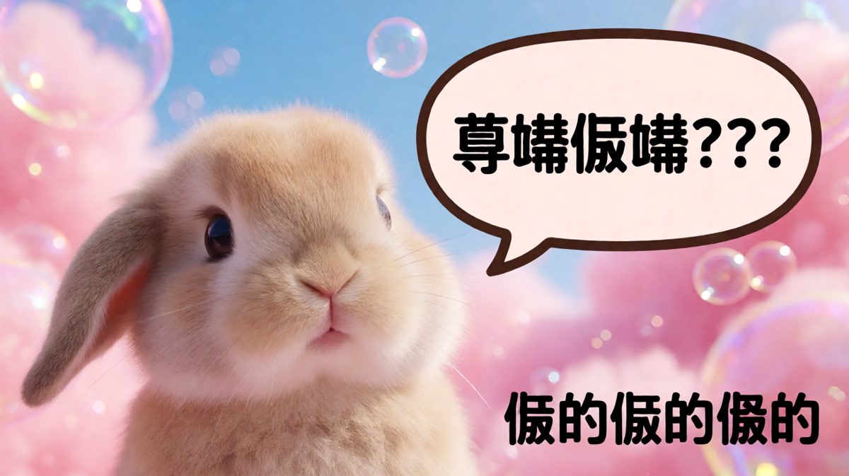 震惊！这只兔子发现了世界的真相，并拒绝接受。
