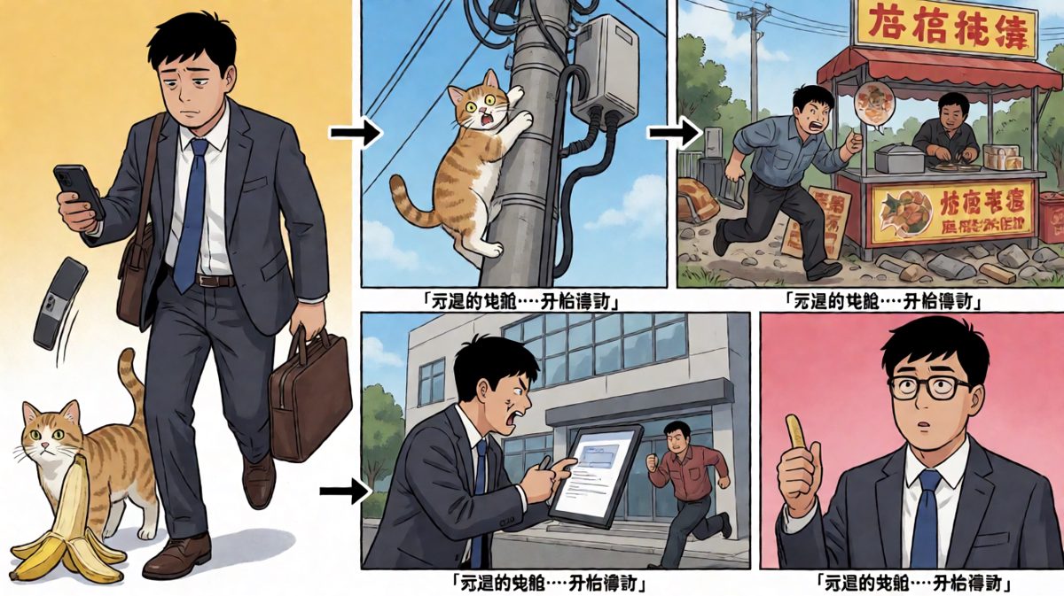 从一根香蕉皮到被开除，命运给你上了一课，代价有点大。